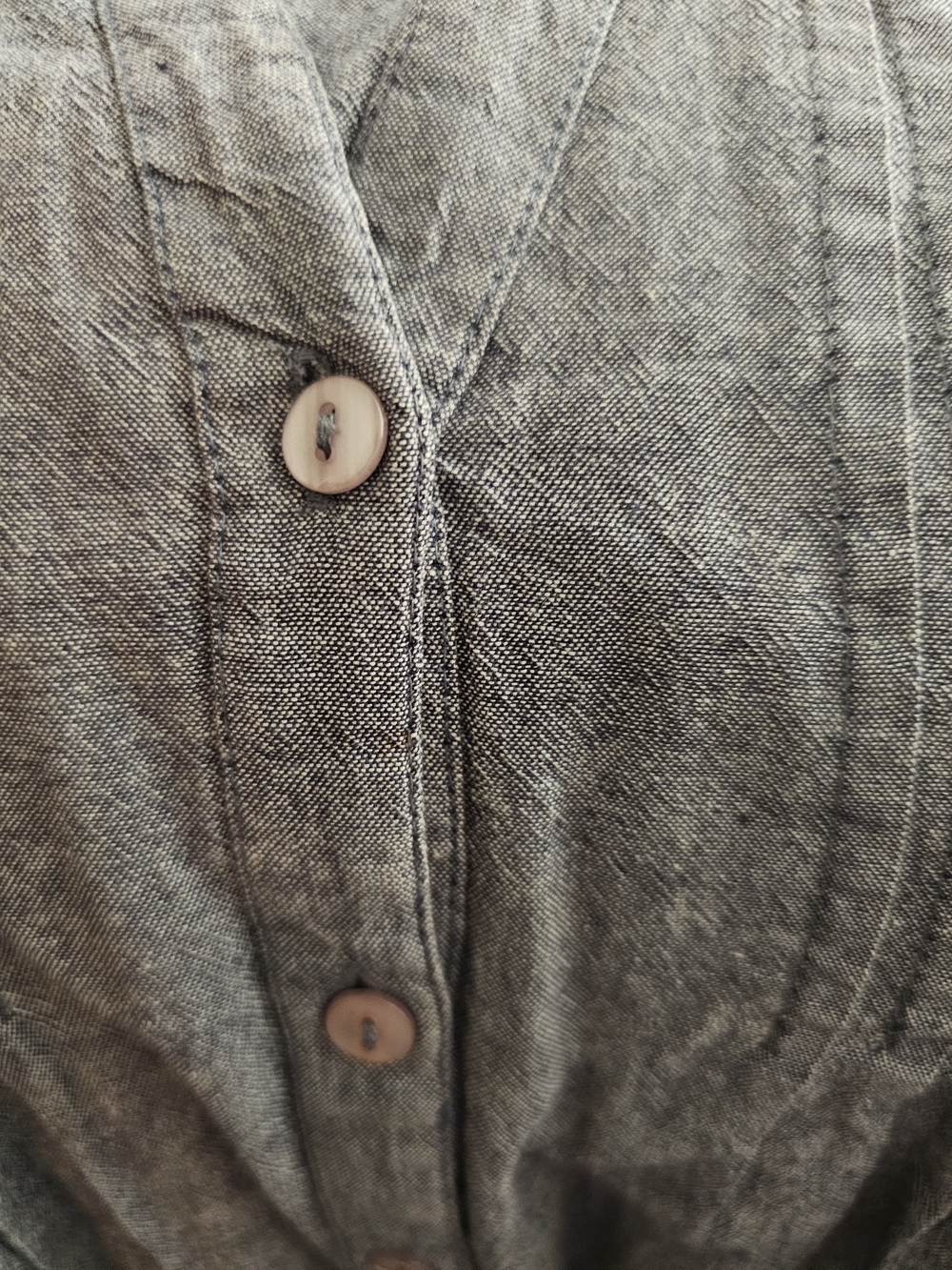 Speed Control Gray Pintuck Button-Front Shirt Jacket - Picture 6 of 10